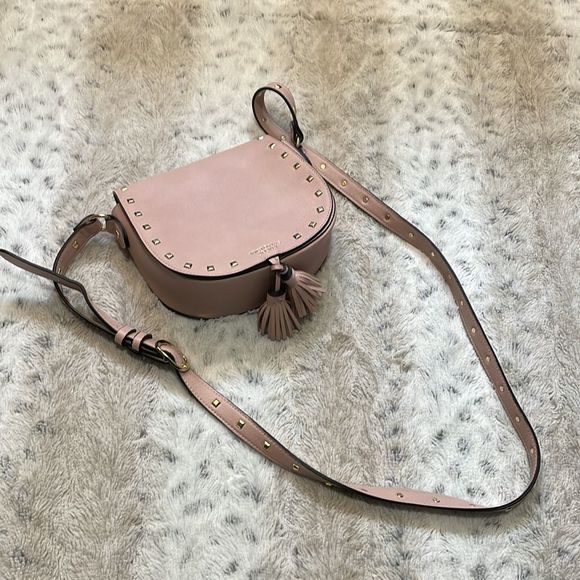Victoria Secret | Pink Pastel Festival Crossbody Bag w/Tassel & Stud Details - Picture 2 of 11